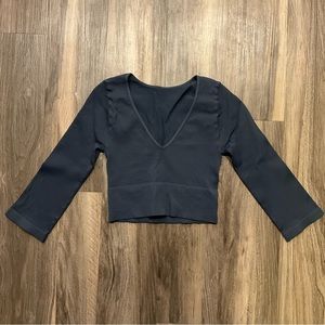 Quarter Length Blue Shirt